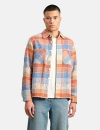 Wax London Whiting Overshirt - OrangeBlue Garmentory at Garmentory